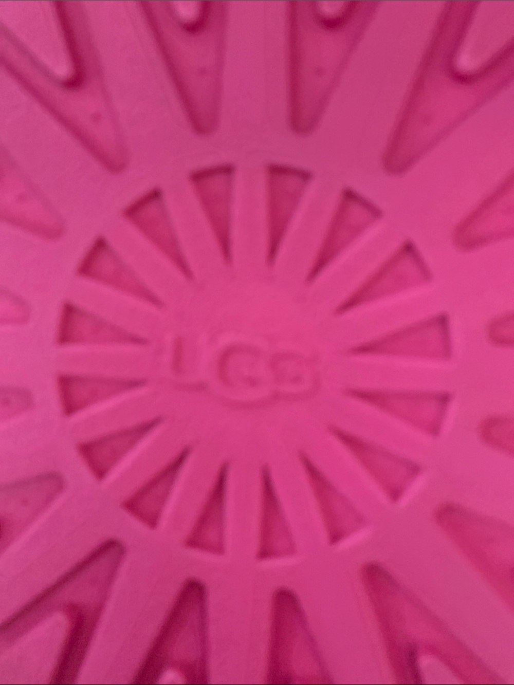 UGG Hot Pink Suede Shearling Clog Slippers - Picture 10 of 10